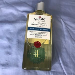 Cremo All Season Body Wash No 4 Blue Cedar & Cypress Lemon Leaf 16 Oz New